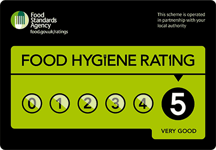 food hygiene rating 5*